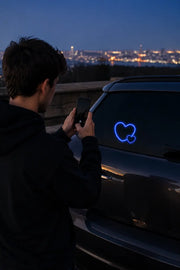 Solar Heart LED Car Light thumbnail